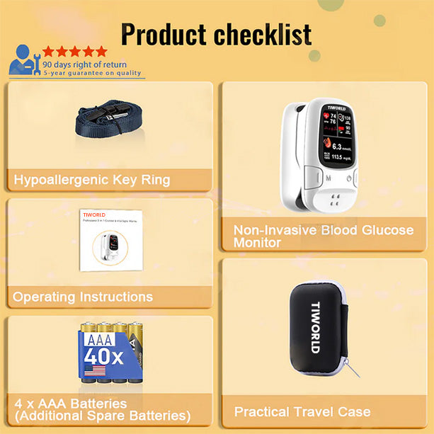 👑2026 Eaily Hot Sale Ends Today: 70% OFF!-Tiworld™ Develops Newly Launched Non-Invasive Smart Glucose Meter-✅made in the USA✅