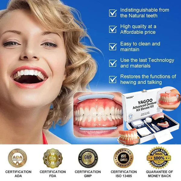 2026🏆🌎Ends Today: 70% OFF! ⏰Yagoo™ Medical Full Denture with Strong Suctiond🦷Obtain American Dental Association (ADA) Certification