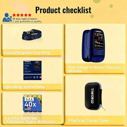 👑2026 Eaily Hot Sale Ends Today: 70% OFF!-Tiworld™ Develops Newly Launched Non-Invasive Smart Glucose Meter-✅made in the USA✅