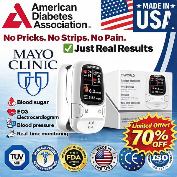👑2026 Eaily Hot Sale Ends Today: 70% OFF!-Tiworld™ Develops Newly Launched Non-Invasive Smart Glucose Meter-✅made in the USA✅