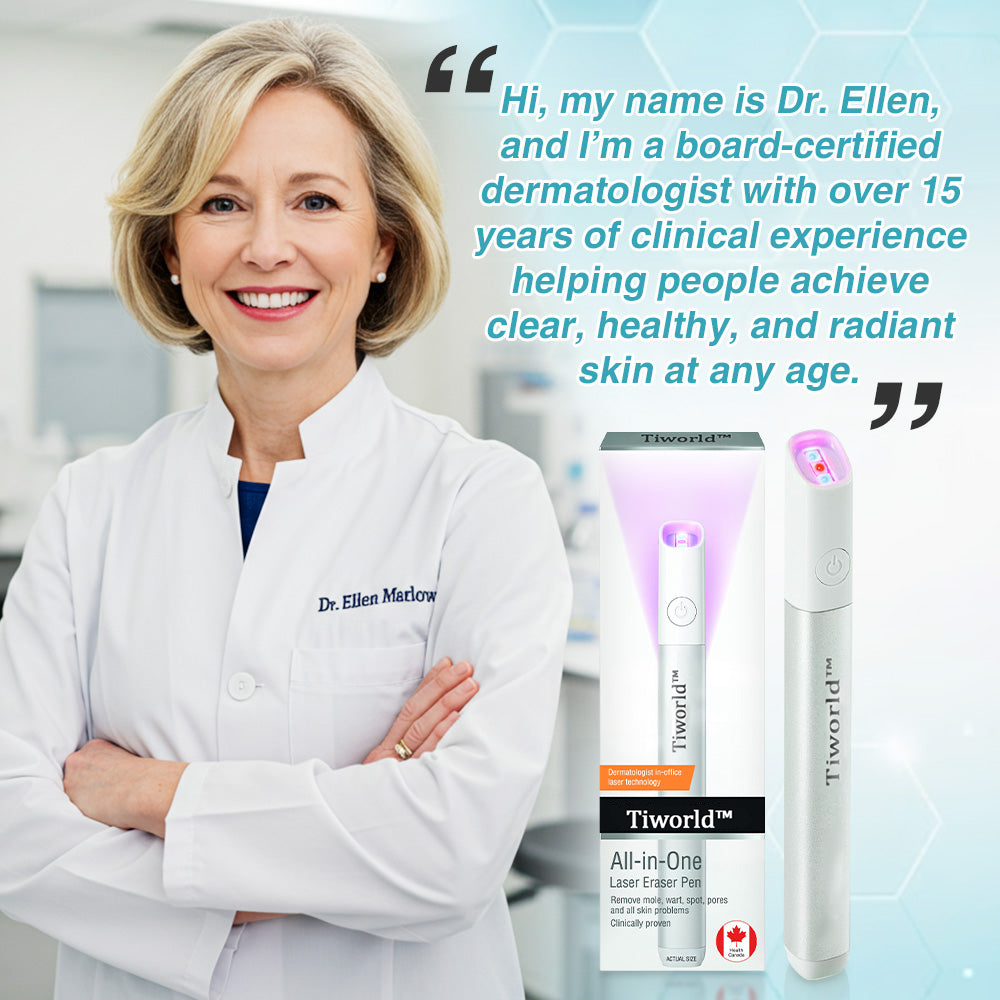 ✨TIWORLD™ All-in-One CO₂ Laser Eraser Pen | Removes Moles, Warts, Skin Flaws & Pigmentation